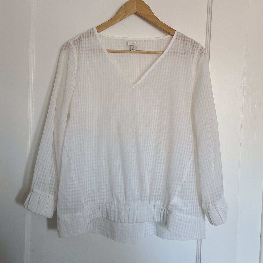 Sheer Gingham top